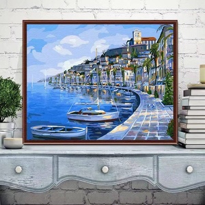 XIXI OEM ODM Pintura por Números Personalizada Hecha a Mano sobre Lienzo, Decoración para el Hogar, Paisaje Enmarcado, para Principiantes y Adultos - Product Image 2