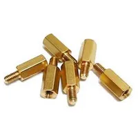 Entretoise hexagonale en laiton sur mesure de haute précision, usinage CNC, filetage mâle, entretoise de carte de circuit imprimé, pièces électroniques de rechange