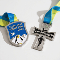 Médailles de finition antiques en alliage de zinc personnalisées pour les événements sportifs, les courses de marathon, les récompenses de gagnant avec longes personnalisées