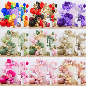 YACHEN dapat disesuaikan EN71-12 142 buah Sage Green balon lengkungan Kit lateks balon karangan bunga Set untuk Baby Shower dekorasi pernikahan - Product Image 6