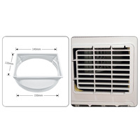 Adaptateur universel pour tuyau d'évacuation de climatiseur mobile, fixation rapide pour fenêtre, blanc, 5,9 pouces, ABS, épaisseur 2,0 mm, facile à utiliser