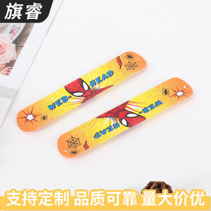 Spider-Man <b>Slap</b> <b>Bracelet</b> Yellow Orange Cartoon Character Wristband For Kids Party Decoration - Product Image 2