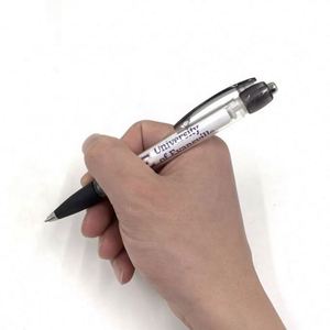 ปากกาพลาสติกแบบแบนเนอร์ราคาประหยัดพร้อมโลโก้ของคุณที่ออกแบบเองได้ - Product Image 3