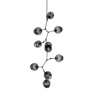 Postmodern lampadario A LED a sospensione soggiorno appendere le luci apparecchi di casa Nordic sala da pranzo lampade a sospensione palla di Vetro di illuminazione - Product Image 1