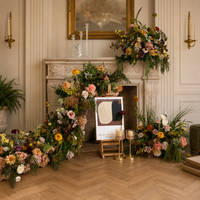 Décorations de table de mariage rustiques et élégantes européennes, boules de fleurs, fournitures de décoration de mariage pour banquets et usage domestique