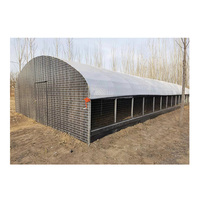 Conception de bâtiment d'élevage de porcs en ossature métallique préfabriquée, maison de porcherie préfabriquée