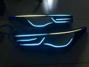 Set LED DRL 12V Personalizzato per Innova Gen 2, Luci Diurne con Occhio d'Angelo 5D, Cornice Sottile, LED WRGB Multicolore - Product Image 4