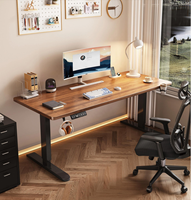 Bureau debout électrique à hauteur réglable avec un seul moteur, design moderne, ergonomique et intelligent pour bureau moderne