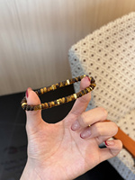Bracelet en cristal naturel Sinyore - Œil de tigre jaune