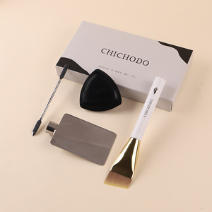 Chichodo Angled <b>Foundation</b> Brush Synthetic Fibers 2.5cm Acrylic Handle For Seamless Application - Product Image 2