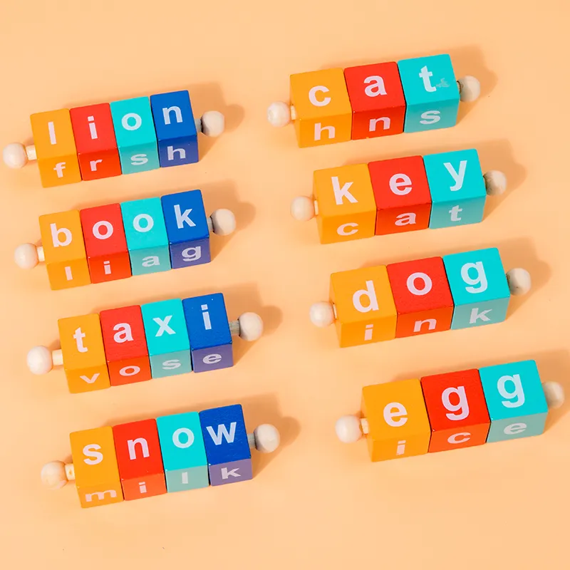 Nouveau produit carte de mémorisation de mots jouets pour mémoriser des mots et apprendre l'anglais jouet éducatif pour enfants garçons filles