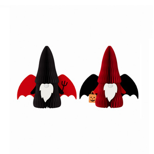 Décoration pliable écologique Halloween : Démon, Leprechaun, Gnome, Elfe – Ornements 3D en papier nid d'abeille pour fêtes, maison et vitrine - Product Image 1