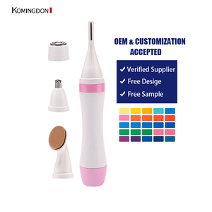 เครื่องเล็มขนหูและจมูกแบบใช้แบตเตอรี่ AA 1 ก้อน สำหรับผู้หญิง 4-in-1 กำจัดขนคิ้ว ใบหน้า ขา รักแร้ บิกินี่ แบบไม่เจ็บปวด - Product Image 2