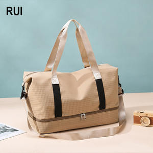 Bolsa de Gimnasio RUIQUWIN con Logotipo Personalizado, Deportiva, Unisex, Minimalista, Versátil, Ligera, con Separación para Zapatos Secos y Mojados, Gran Capacidad - Product Image 1