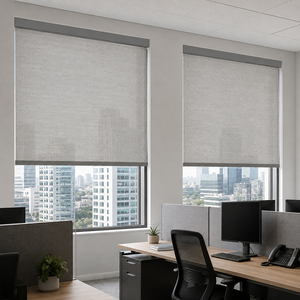 Stores enrouleurs solaires motorisés intelligents <span class=keywords><strong>sans</strong></span> <span class=keywords><strong>fil</strong></span> personnalisés Tuya Matter Zigbee pour fenêtres - Product Image 1