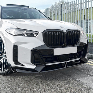 Amp-Z BMW X5 G05 LCI 2023 M Sport Front Bumper Lip Splitter Carbon Fiber Texture Matte Finish - Product Image 3