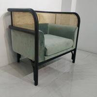 Targa Gebruder Thonet Vienna Rohrholz 1-Sitzer Sofa Couch