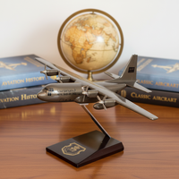 Maquette d'avion de fret C-130 Hercules de l'Armée de l'Air Saoudienne en résine de 30 cm - Marque Tongde, cadeau d'affaires en soie, promotionnel