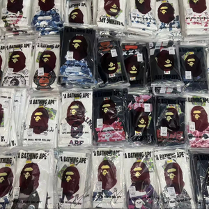 T-shirt a maniche corte in cotone pesante 260g personalizzata vintage con stampa Shark Letter per Ape Head, per vendita all'ingrosso transfrontaliera - Product Image 1