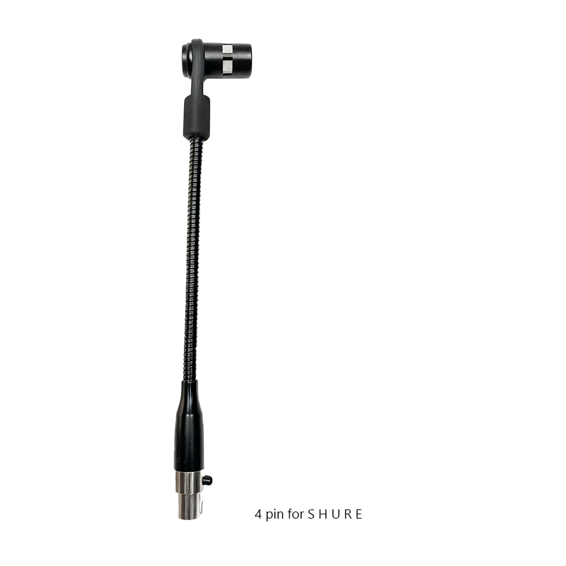 Conector XLR de 4 pines B10S para SHURE (negro)