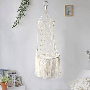 Jardinières <span class=keywords><strong>pour</strong></span> terrasses à accrocher <span class=keywords><strong>Pot</strong></span> de fleur de noix de coco automne paniers suspendus Pots Camping grand support de plantes d'extérieur noir - Product Image 6