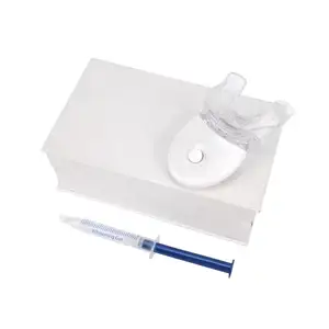 Sistema de blanqueamiento profesional para el hogar, kit de gel de blanqueamiento dental con luz LED, color blanco claro