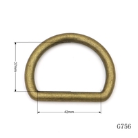 2.5 "pouces grande taille sangle boucle qualité sac matériel boucle personnalisée D anneau boucle pour sac lourd