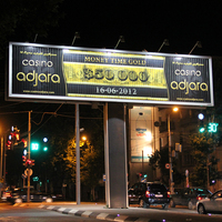 Panneau solaire extérieur rotatif Trivision Billboard en aluminium de grande taille
