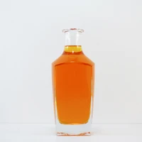 700ml carré large bouche Offre Spéciale populaire Tequila Vodka vide bouteilles en verre clair 500ml pour vin liqueur spiritueux emballage
