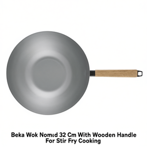 Wok Beka Nomad de 32 cm con mango de madera para cocinar a la wok - Product Image 2