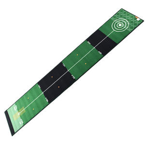 Premium interior/exterior verde Golf Putter práctica entrenador Mat fibra de poliamida 300x50cm para Golf Putting - Product Image 4