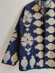 Chaqueta vaquera Suzani Estilo bohemio vintage Prendas de abrigo para mujer Chaqueta vaquera bordada Suzani étnica Abrigo bohemio de moda para mujer - Product Image 4