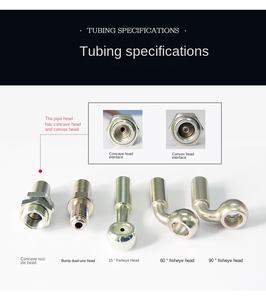 Tuyau d'étrier de frein Holy Cool Erfa Previa Sequoia pour LC80 New Big <span class=keywords><strong>Bully</strong></span> avec gaine en acier OE 8110 23010 Garantie 1 an - Product Image 4