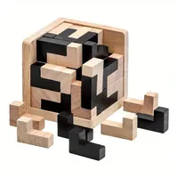Magic Bucket 54T 54L Puzzle en bois pour adultes - Blocs de construction de 40 pièces pour la décompression au bureau et le plaisir