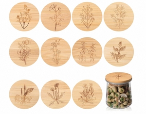 Bền thân thiện với môi tre tự nhiên nắp gỗ với Silicone niêm phong Nhẫn CE/EU chứng nhận thiết kế hiện đa-drinkware phụ kiện - Product Image 2