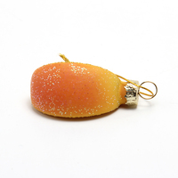 Kwaliteit Handgeblazen Glas Kerst Ornament Fruit Glas Ornament Perzik Plak Glas Ornament Milieuvriendelijk