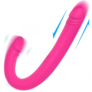 S-hande <span class=keywords><strong>Vibrator</strong></span> Dildo tanpa tali g-spot, Dildo dua ujung, stimulasi klitoris dewasa, Dildo untuk pasangan Lesbian - Product Image 6