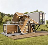 Maison triangulaire pour le camping et l'hébergement - Maison modulaire entièrement décorée et personnalisable - Un classique tendance