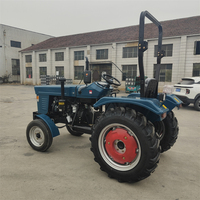 Tracteur agricole compact 50 CV diesel 4x4 à roues, haute efficacité, pour rizières, destiné au marché d'Asie du Sud-Est
