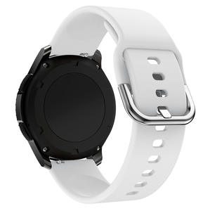 Bracelet en silicone souple imperméable de qualité supérieure 20 22 mm avec boucle en métal pour <span class=keywords><strong>Gear</strong></span> S3 Frontier Samsung <span class=keywords><strong>Galaxy</strong></span> Watch <span class=keywords><strong>3</strong></span> 46 mm/42 mm/Active 2 - Product Image 6