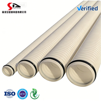 Tuyau ondulé flexible en PE multi-usages pour drainage d'eau, conduit de 50 mm à 160 mm, léger, anti-corrosion