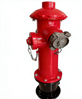 Hydrant d'incendie extérieur de type pilier à 3 voies DN65 DN80 pour la lutte contre les incendies