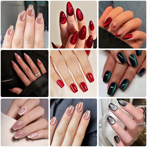 Ongles artificiels en ABS de qualité supérieure, vente en gros, faible MOQ, styles variés en petites séries, solutions de beauté rapides, directement de l'usine - Product Image 4