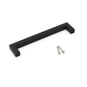 <strong>Black</strong> <strong>Square</strong> Stainless Steel Furniture Pull Handle for <strong>Drawer</strong> Cupboard Use in Bedroom Office Alloy Material Kitchen T-Pull Style - Product Image 5