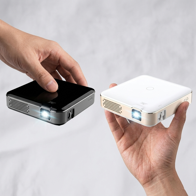 1080p LED Portable Projector | Android 13 Palm Size 120 Inch Screen | Pocket Cinema Smart Projector 4K Support Built-in Battery