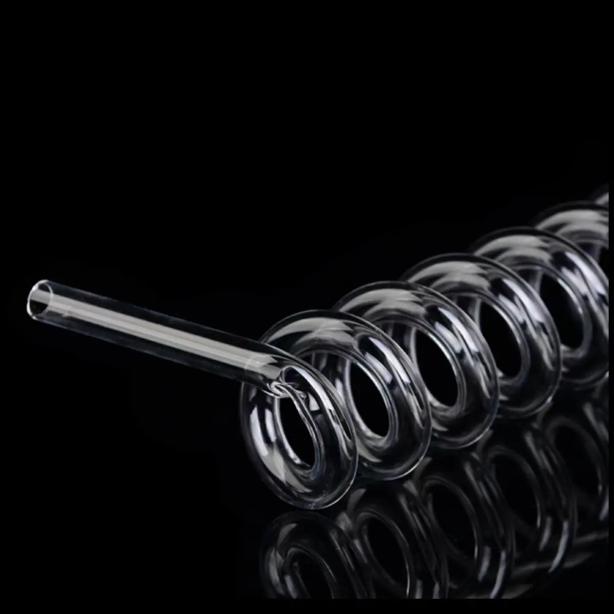 silica high purity Transparent Spiral quartz tube quartz glass pipes