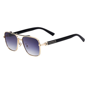 Gafas de Sol Personalizadas para Hombre, Montura Cuadrada, Lentes de PC con Protección UV400, Montura Negra, Estilo Instagram, Protección Solar WF-5G78 - Product Image 4