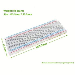 Placa de Conexión Universal MB-102 de Calidad, Breadboard de 165*55*10mm con 830 Orificios, Líneas Rojas y Azules, Accesorio Electrónico Experimental - Product Image 2