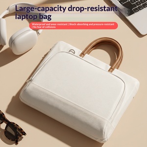 Fashionable Minimalist Oxford Cloth <b>Laptop</b> Tote <b>Crossbody</b> <b>Bag</b> with Waterproof Featureperfect As a Gift for Students Meetings. - Product Image 4