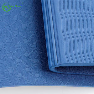 Zhensheng hecho <span class=keywords><strong>a</strong></span> medida, fabricante de etiquetas blancas, las mejores esterillas de Yoga plegables para viaje con logotipo personalizado, esterilla antideslizante para Fitness - Product Image 5